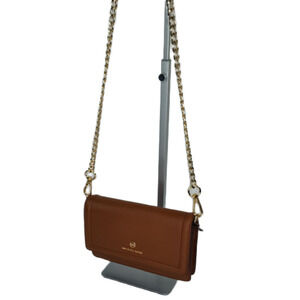 Michael Kors Jet Set Small Pebbled Leather Smartphone Crossbody-Brown-NWOT